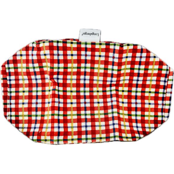 Longaberger Picnic Pal Cherry Red Plaid LINER ONLY #2566631 New - Picture 4 of 5